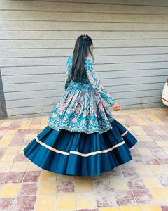 Printed Top And Lehenga