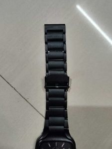 Sleek Black Wrist Watch