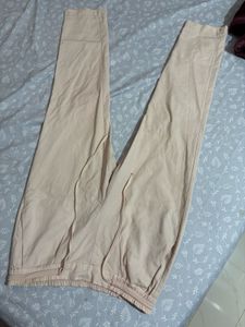 Beige Casual Pants