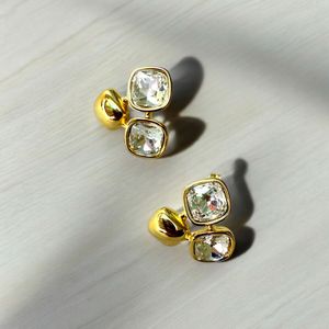 Crystal Huggie Studs
