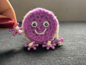 Crochet Macaroon Buddy (Purple)