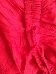 Red Tiered Skirt ❤️With Golden Border