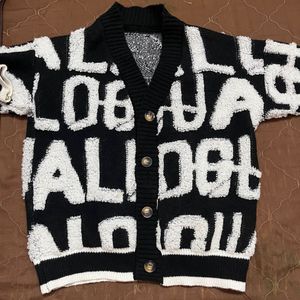 Stylish Graphic Cardigan