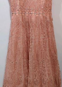 Beautiful Pink Colour Long Gown