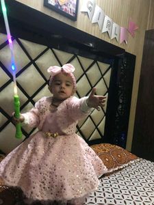 Girls Dress With Shrug And Belt