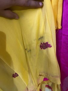 Rose And Yellow Salwar Set