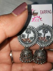 Floral Jhumka Earrings
