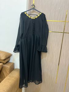 Elegant Black Ethnic Gown