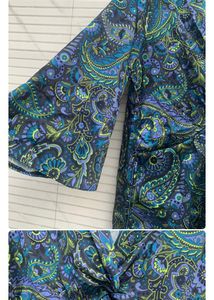 Combo ( Only Blue Dress&amp; Twisted Neckline Top)