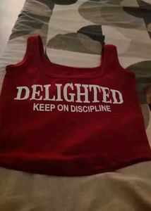 Maroon Graphic Crop Top