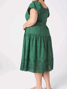 Green Shifli Dress for Plus Size