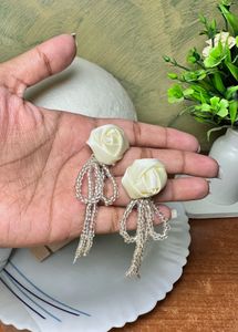 Elegant Rose Drop Earrings