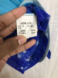 Blue Short Sleeve Top