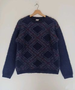 Patterned Knit Sweater