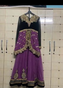 Long Frock Lavender Colour