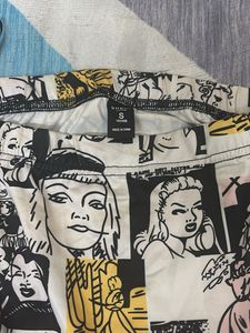 Comic Print Mini Skirt
