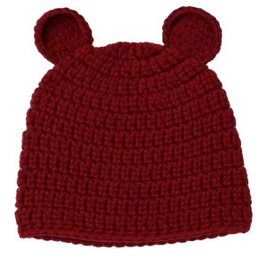 Handmade Crochet Bear Ear Beanie
