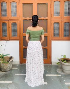 Printed Long Skirt