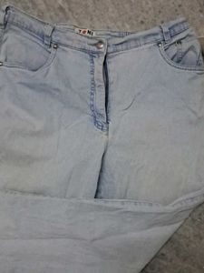 High Waisted Light Blue Mom Jeans