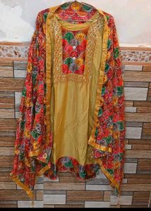 Embellished Golden Suit
