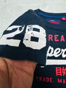 Super Dry Navy Blue T-Shirt