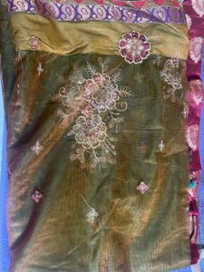 Party Wear Net Saree