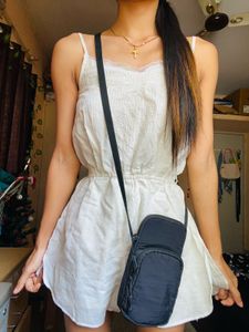 White Short Jumpsuit