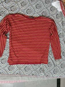 Striped Long Sleeve Top Branded