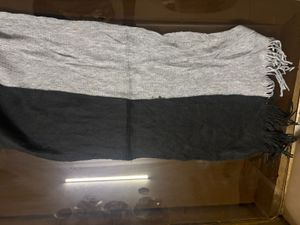 Two-Tone Fringe Scarf