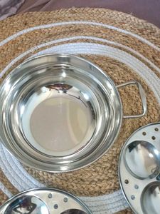 Stainless Steel Paella Pan with Lid