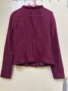 Purple Woollen Coat