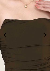 Olive Green Bodycon long dress 🕊️