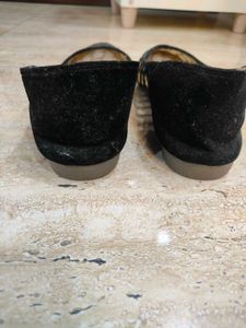 Stylish Black Net Flats