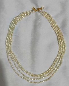 Rice Pearl Strand Necklace