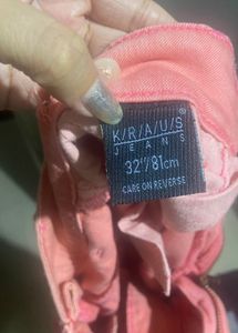Salmon pink pants/jeans