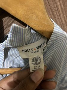 Stylish Blue Striped Blouse