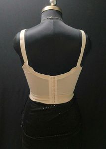 Lace Detail Beige Bra