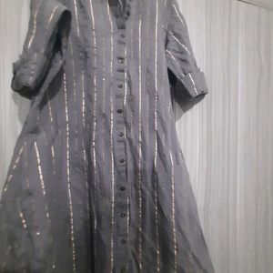 Womens Gray Colour Kurta