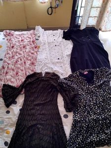Set of 5 Stylish Dresses - Mix & Match Styles!