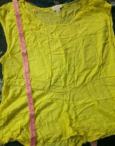 Lemon Yellow Aline Top