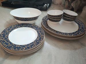 Dinnerware Set of 6 Bowl+6Big Plates+6 small plate