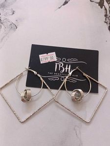 Unique Silver Geometric Earrings