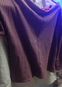 Mauve Textured Top