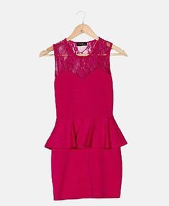 Padded Sexy Peplum Dress