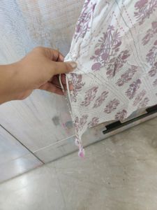 White And Pink Kurta