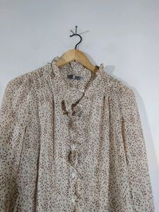 Vintage Ruffle Blouse