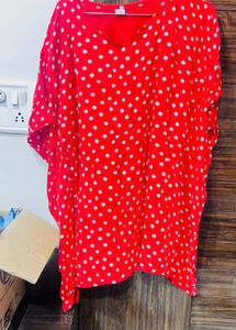 Red Kaftan Top