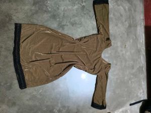 Velvet Brown Pakistani Kurta