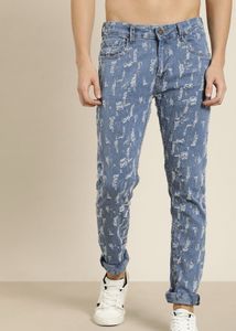 Moda Rapido Blue Slim fit Highly distressed Jeans