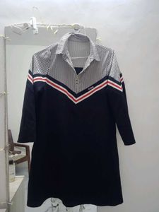 Striped Detail Mini Dress